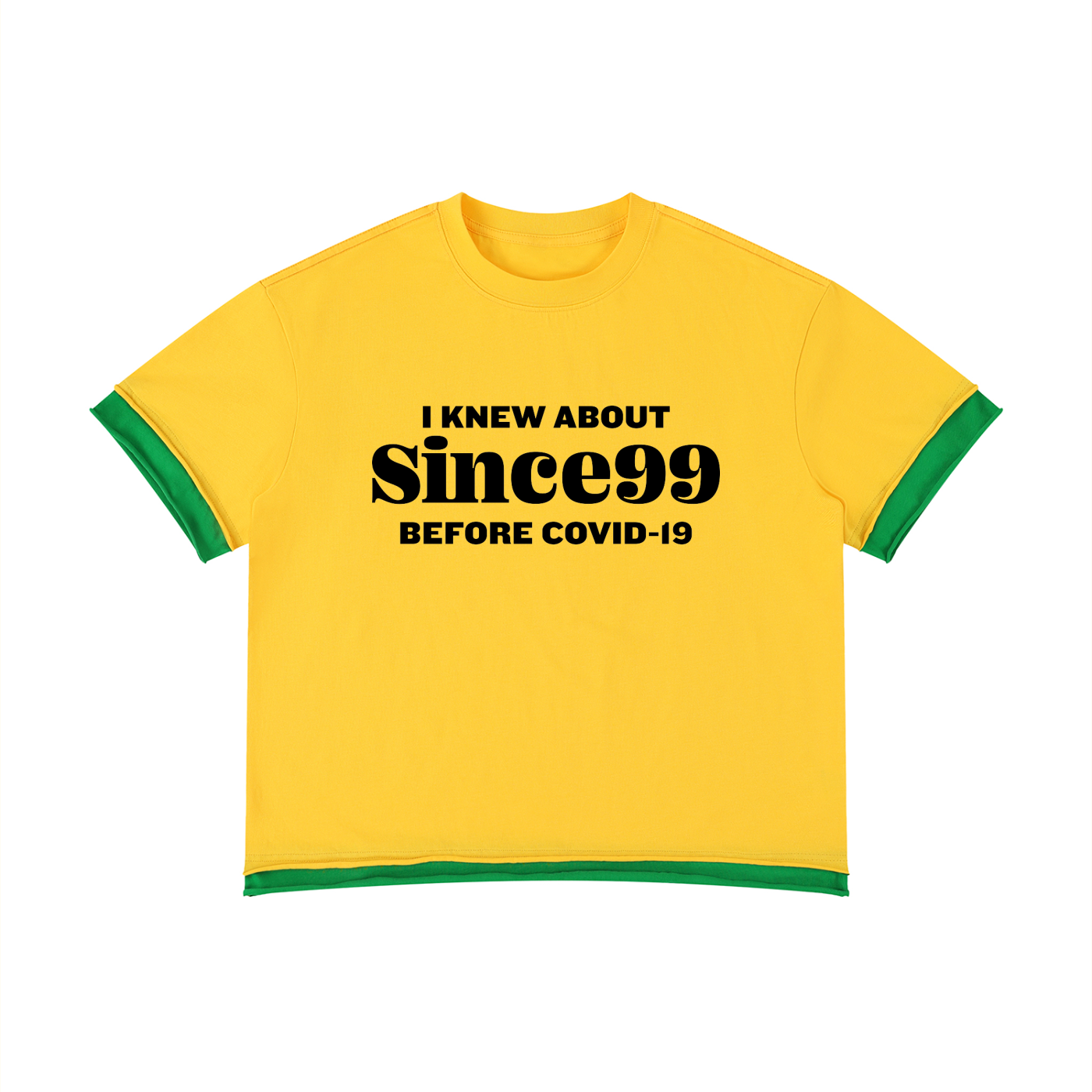 I Knew Since99 Color Block T-Shirt