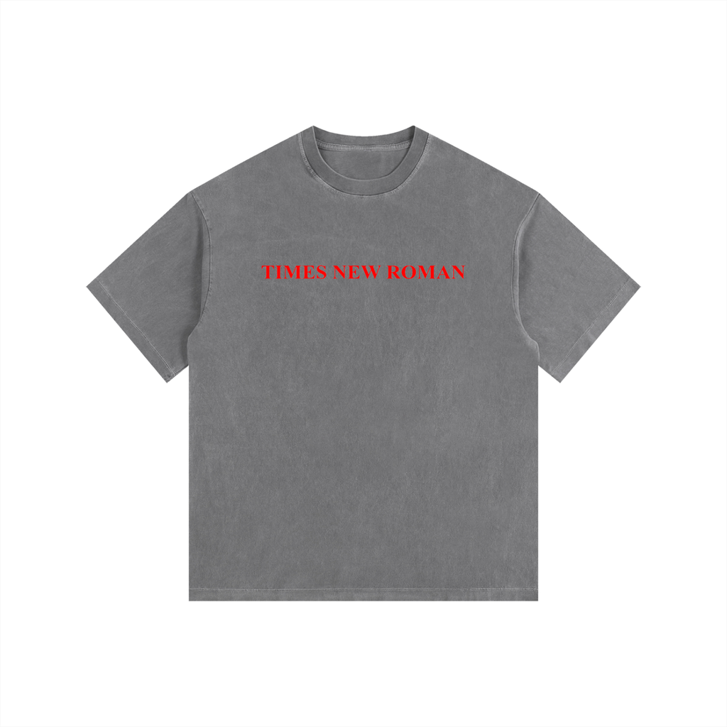 Times New Roman Oversized Cotton T-Shirt