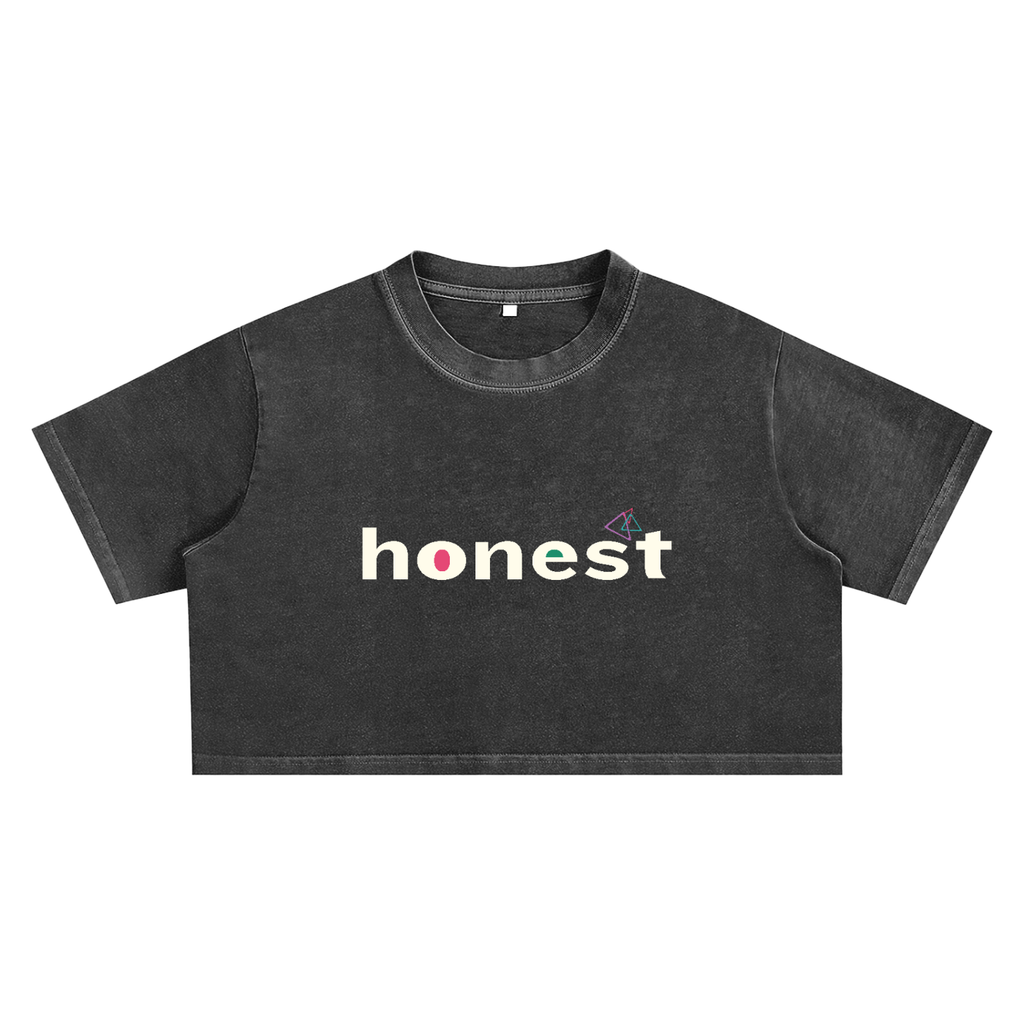 Honest Corp. Snow Washed Crop Top