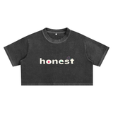 Honest Corp. Snow Washed Crop Top
