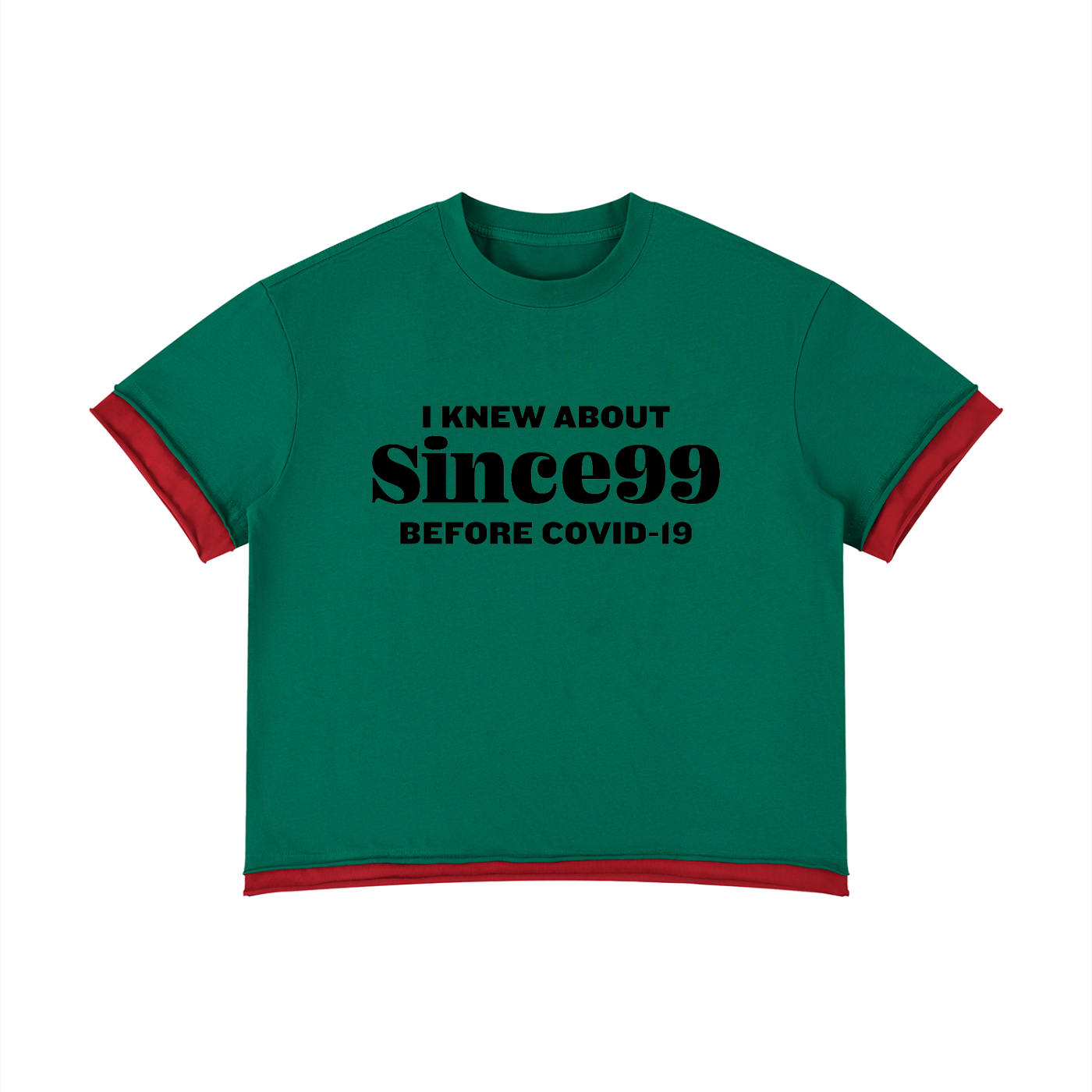 I Knew Since99 Color Block T-Shirt
