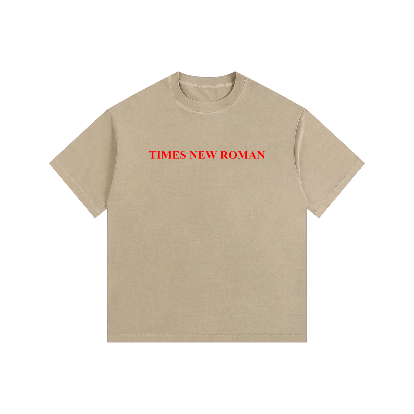 Times New Roman Oversized Cotton T-Shirt