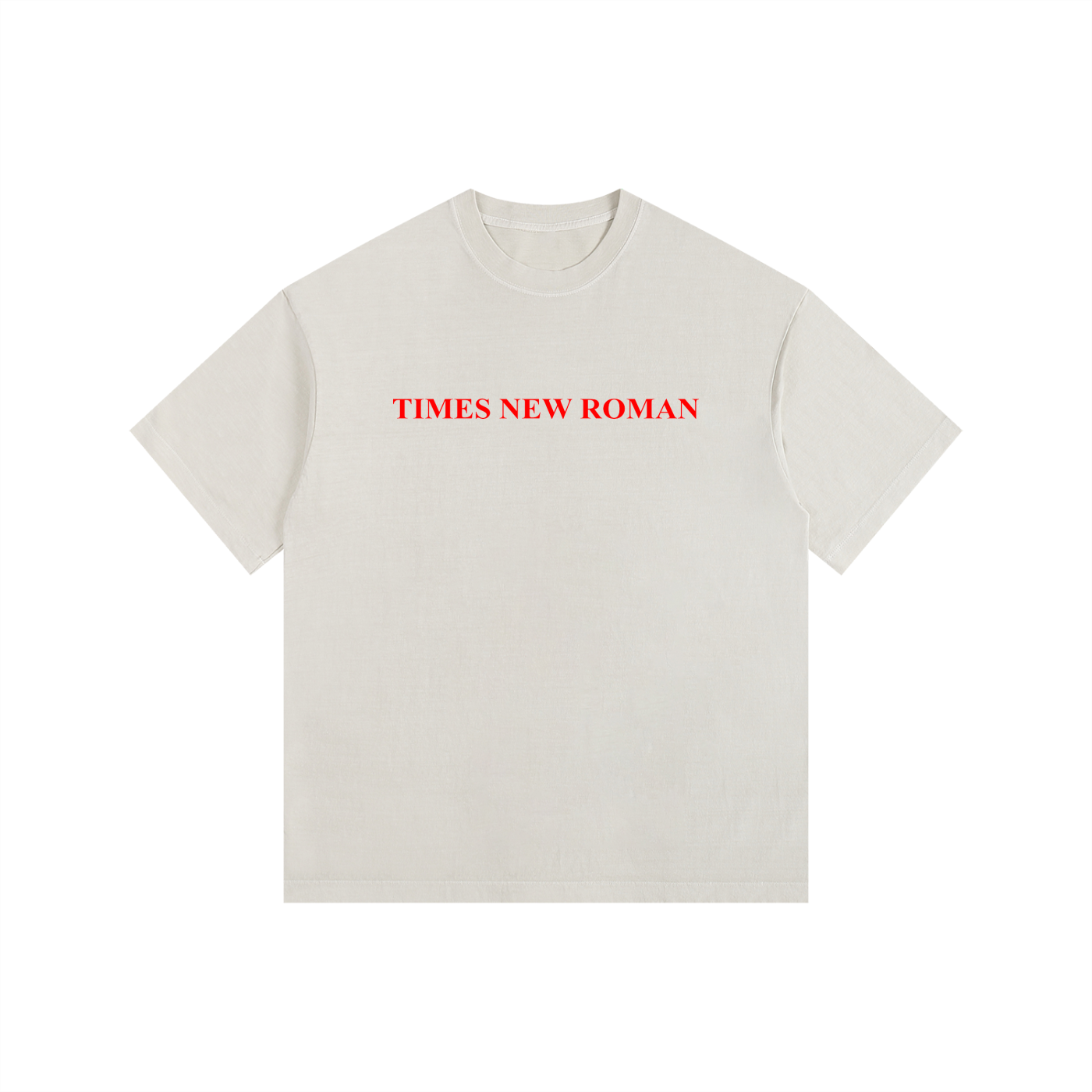 Times New Roman Oversized Cotton T-Shirt