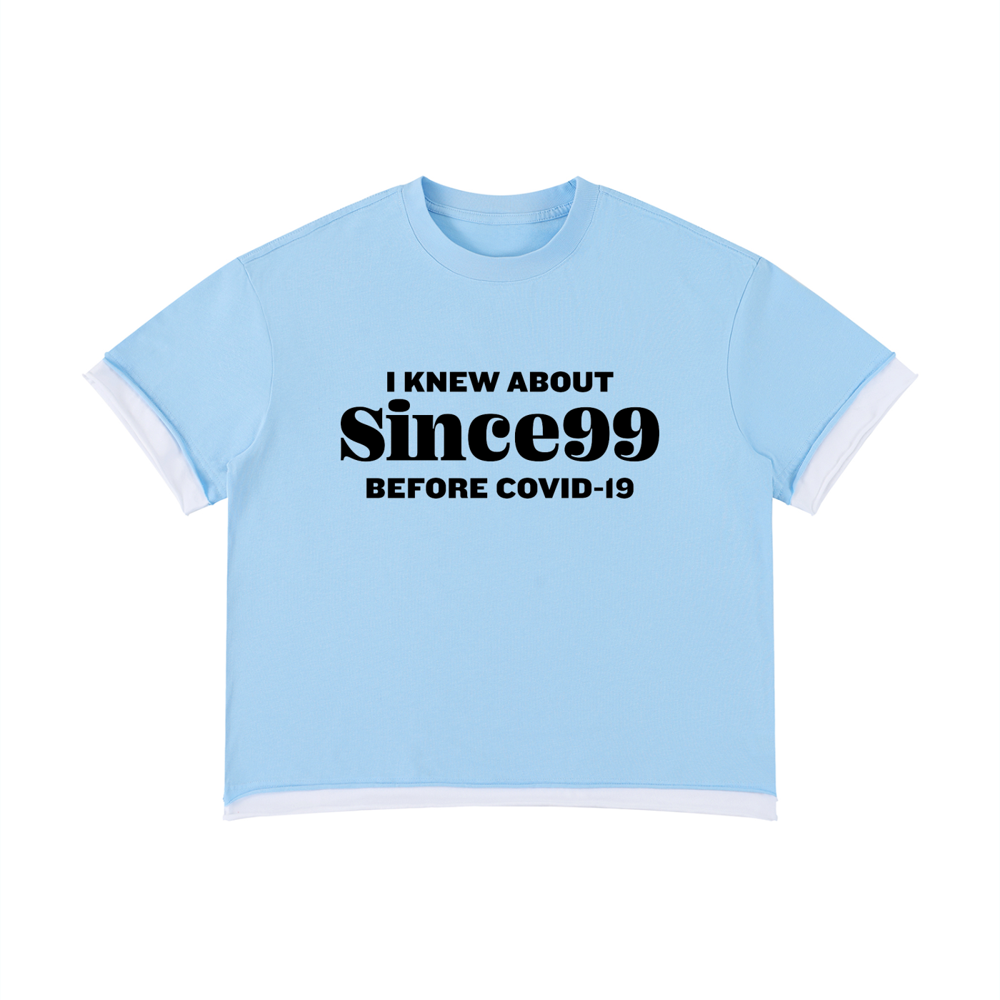 I Knew Since99 Color Block T-Shirt