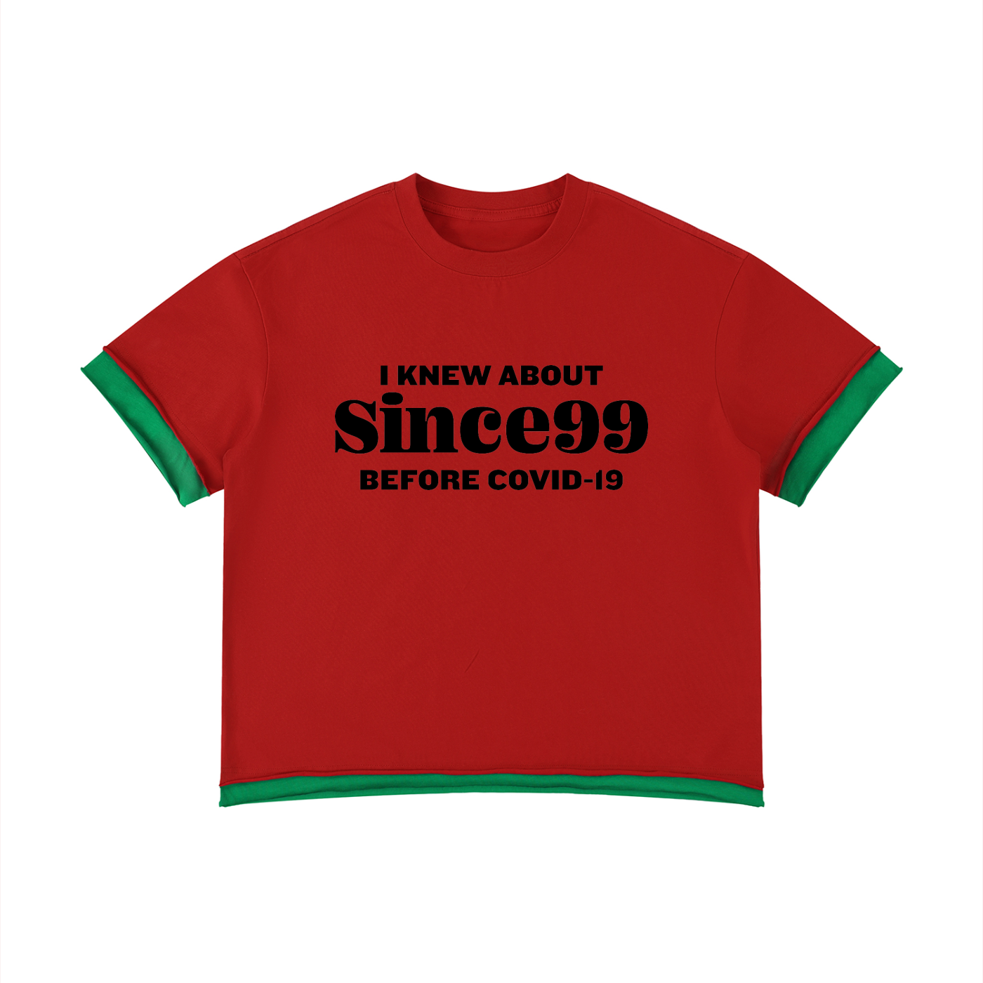 I Knew Since99 Color Block T-Shirt