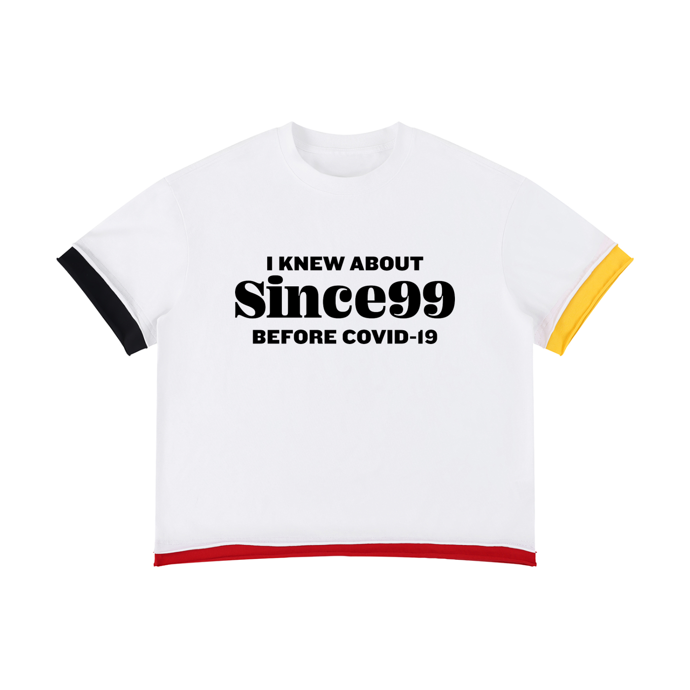 I Knew Since99 Color Block T-Shirt