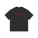 Times New Roman Oversized Cotton T-Shirt