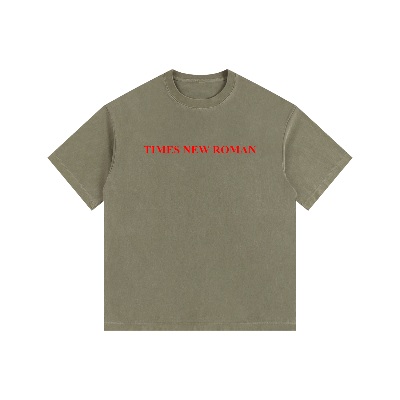 Times New Roman Oversized Cotton T-Shirt