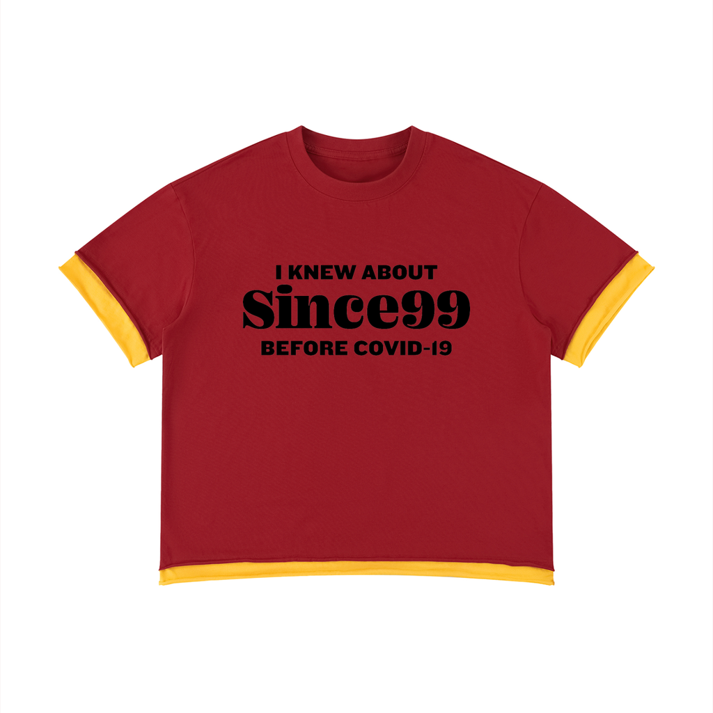 I Knew Since99 Color Block T-Shirt