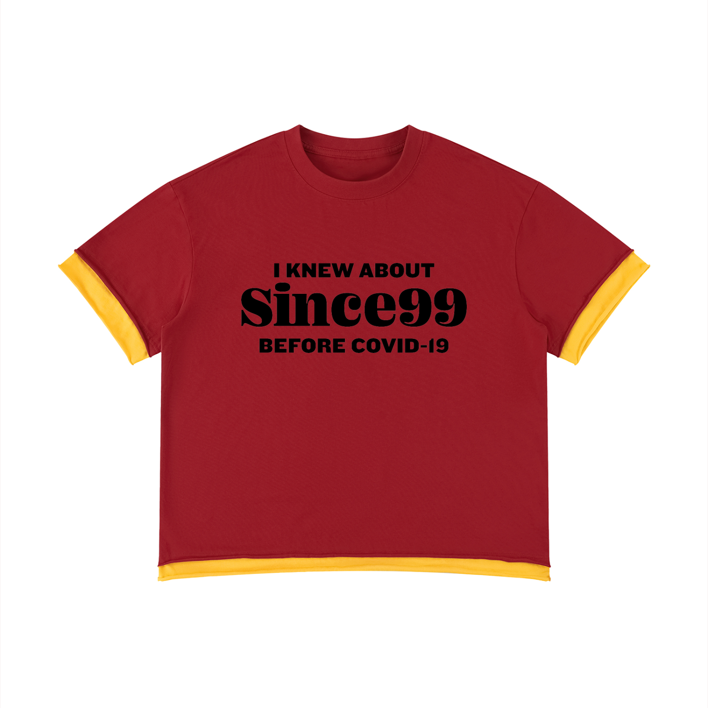 I Knew Since99 Color Block T-Shirt