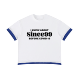 I Knew Since99 Color Block T-Shirt