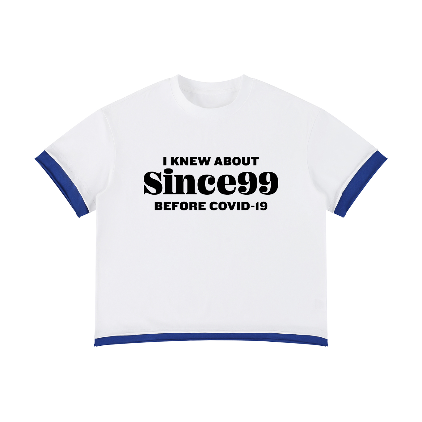I Knew Since99 Color Block T-Shirt